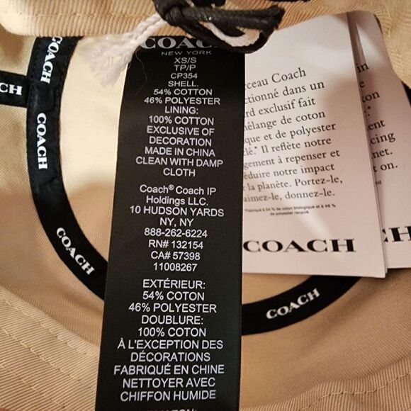 Coach Signature Heart Print Bucket Hat Size XS/S CP354 NWT - Picture 4 of 4